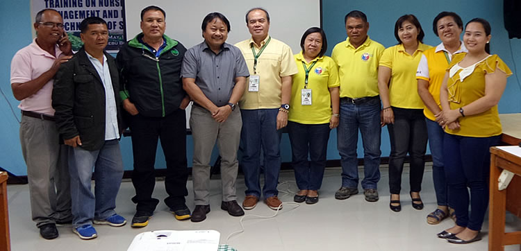 FGD participants at DA-RFO 7 included Ms. Doris Capuno, Mr. Roberto Nomenzo, Mr. Virgilio Abobo, Mr. Joaquin Polestico, Jr., Dr. Maylyn Majaduson, Mr. Fabio G. Enriquez, and Ms. Kathrtyn Ilanan. SEARCA Project Team was represented by Dr. Victor Rodulfo, Jr., Research Specialist, and Ms. Maylyn G. Desamparo, Project Assistant.