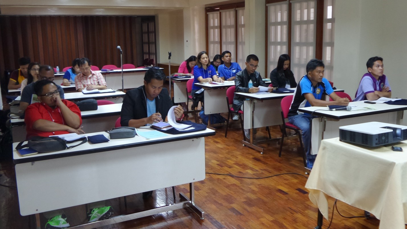 Training participants from different RFOs and SUCs who attended the Physical Sciences Lecture