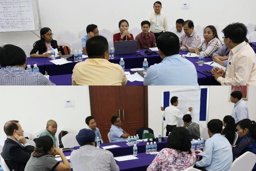 Participants deliberating on the ATMI-ASEAN action plan for Cambodia