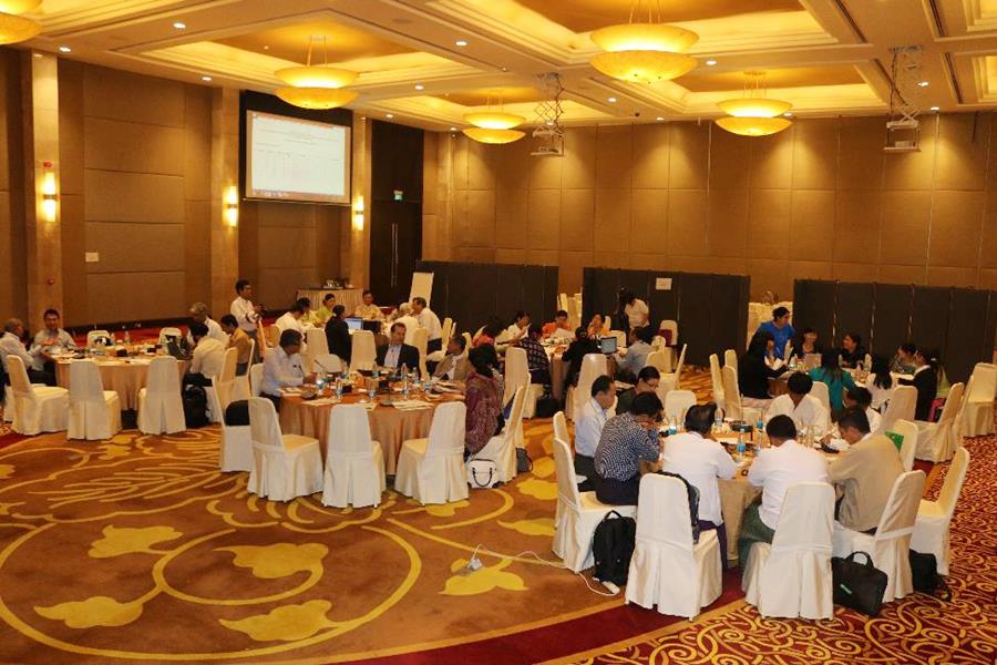 Participants working on the National Action Plan for the implementation of ATMI-ASEAN in Myanmar