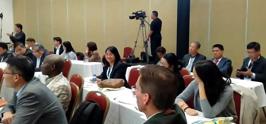 Dr. Delos Reyes participates in a working group session at the 68th International Executive Council Meeting.