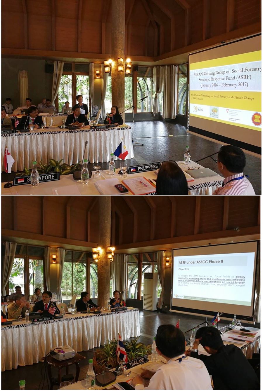 Presentation of SEARCA-ASRF Program  Management Team during the 11th AWG-SF Annual Meeting in Chiang Mai,Thailand.