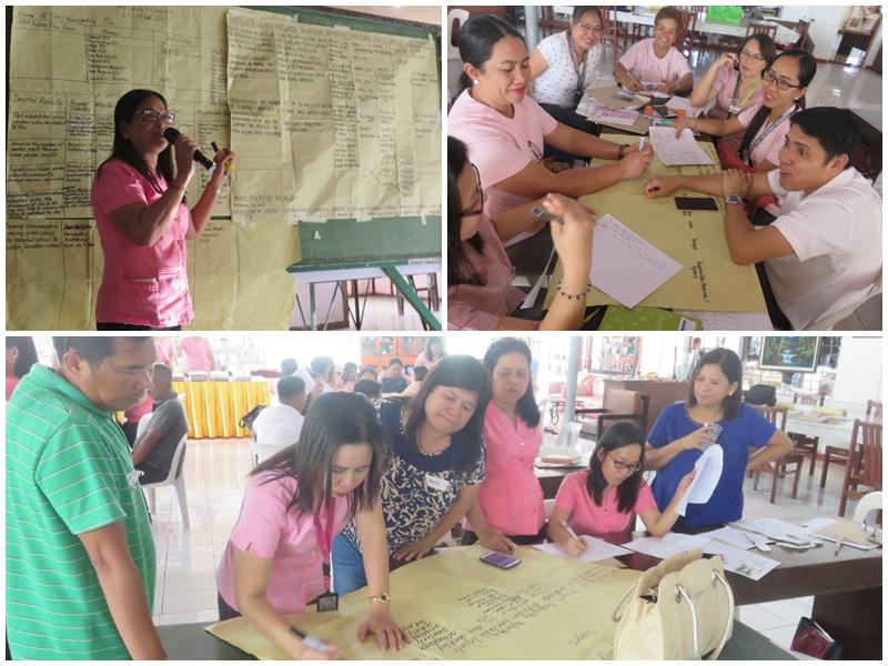 TOP-LEFT: A participant sharing their group’s Joint Action Plan; TOP-RIGHT: Participants discussing their outputs; BOTTOM: Participants preparing their Joint Action Plan