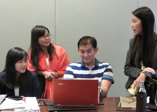 Myanmar group: Ms. Khin Suu Thet, Dr. Cho Cho San, Mr. Min Zar Ni Lin (Deputy Director, CESD), and Ms. Seng Pin