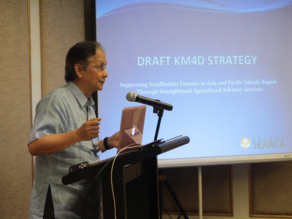 Dr. Alexander Flor, SAAS KM Specialist, also served as Resource Person for the Workshop on the Development of a Regional Knowledge Management Strategy for Strengthened Agricultural Advisory Services in the Asia-Pacific Region on 16-17 April 2018 at Dusit Thani Hotel, Manila, Philippines.