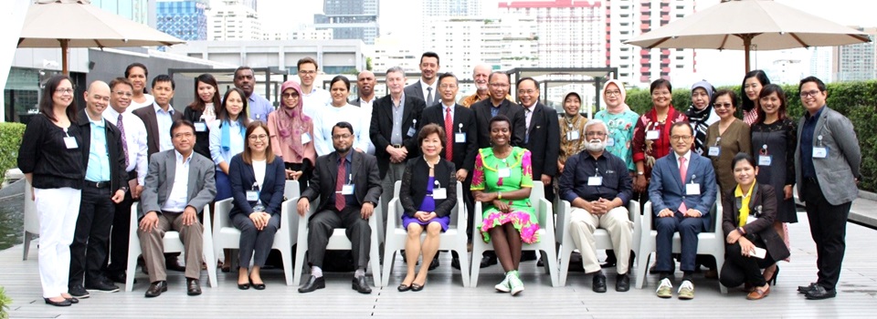 SEARCA Key Personnel, IFAD SAAS Project Partners, Sub-Regional Networks in Asia and the Pacific, and Technical Institutions in Southeast Asia during the Best Practices in AAS in Asia and the Pacific Islands: A Regional Learning Event and Experience Sharing held on 30 - 31 July 2018 at Centara Watergate Pavilion Hotel in Bangkok, Thailand.