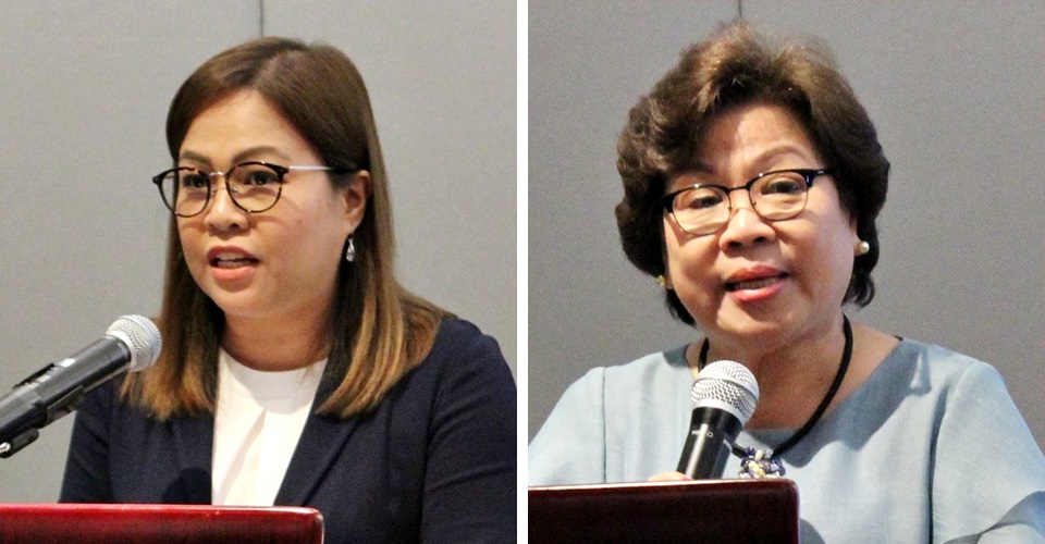 Ms. Nancy M. Landicho (left), Program Specialist and Officer-in-Charge for Project Development Technical Services, gave the welcome remarks on behalf of SEARCA. Dr. Virginia Cardenas (right), APIRAS Regional Coordinator, briefly discussed the objectives of the learning event and also recognized and introduced the participants during the opening program.