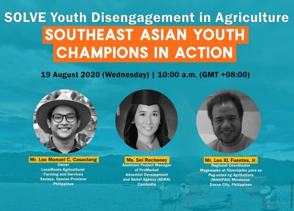 SEARCA caps off its August webinar series with youth initiatives in farming and food security
