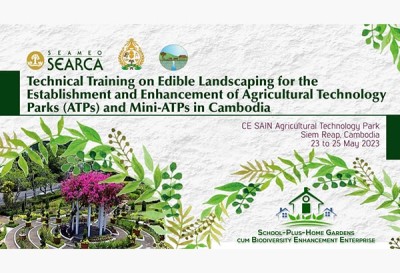 SEARCA, CE SAIN to introduce edible landscaping in Cambodia’s mini-agri technology parks