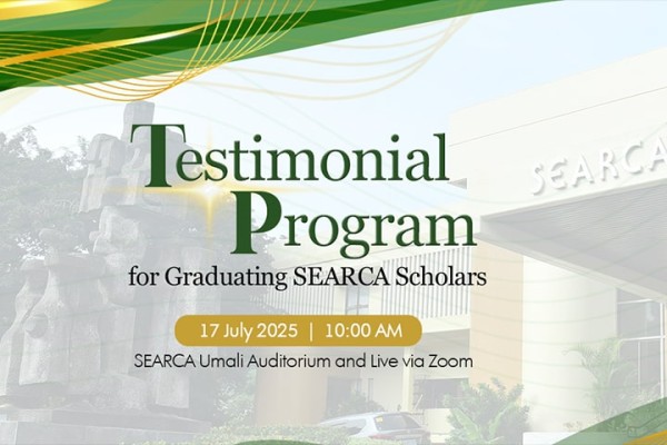 SEARCA to honor graduating scholars at testimonial ceremony