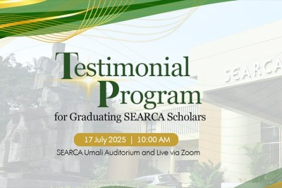 SEARCA to honor graduating scholars at testimonial ceremony