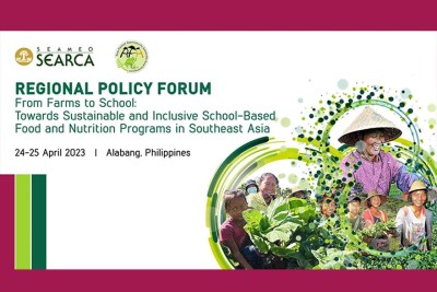 SEARCA, AFA to hold a policy forum on sustainable and inclusive school food and nutrition programs