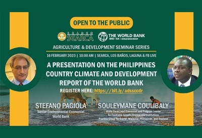 SEARCA and World Bank to conduct seminar on climate impacts on agri