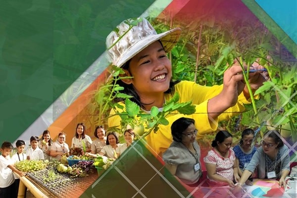 E-training highlights the role of school-plus-home gardens in food security, biodiversity enhancement