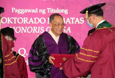 UP confers honorary degree on former SEARCA Director Emil Q. Javier