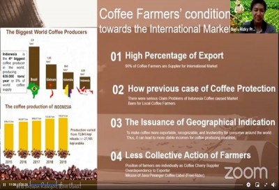 Double degree SEARCA alumnus shares research on  single origin coffee processing scheme in Indonesia